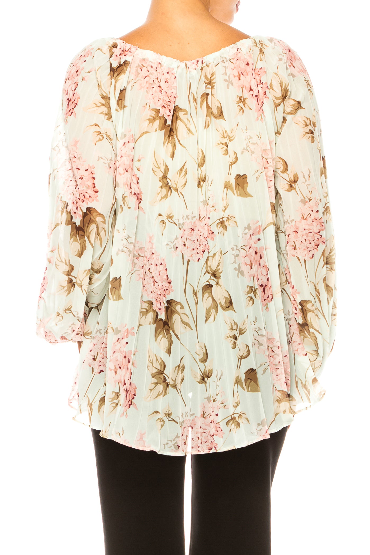 Paparazzi Long Sleeve Floral Accordion Peasant Top