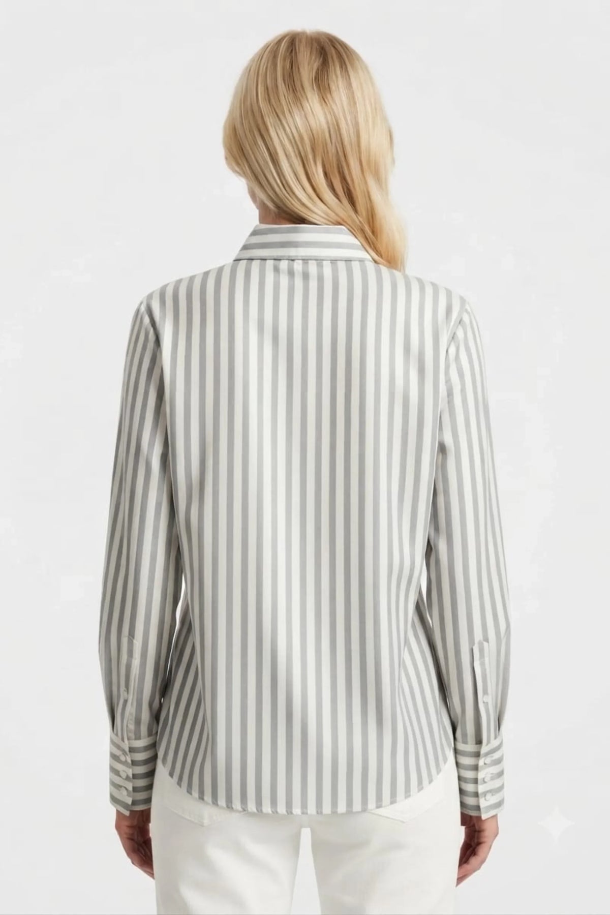 Hester & Orchard Striped Button-Down Shirt