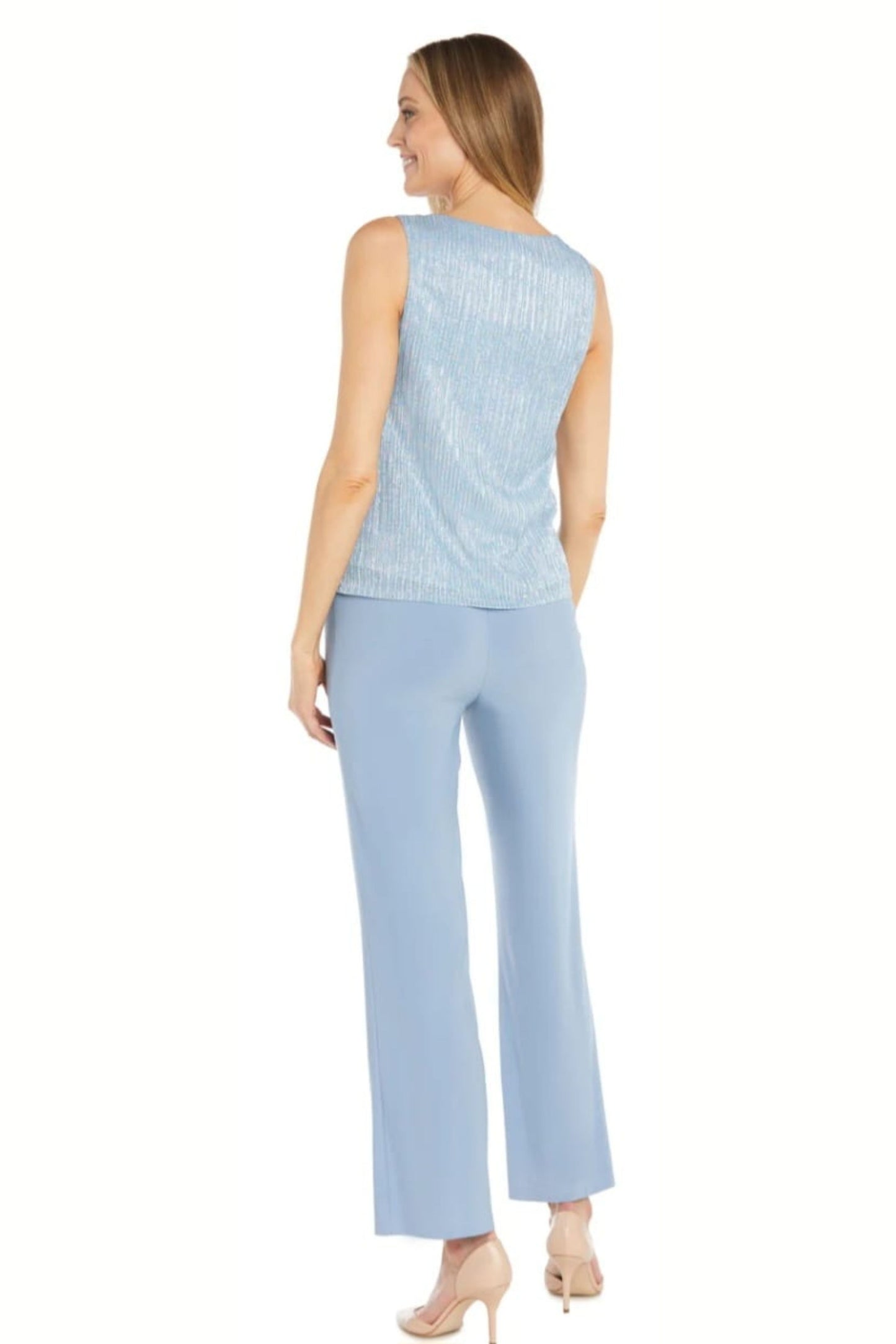RM Richards Metallic 3-Piece Evening Pant Suit