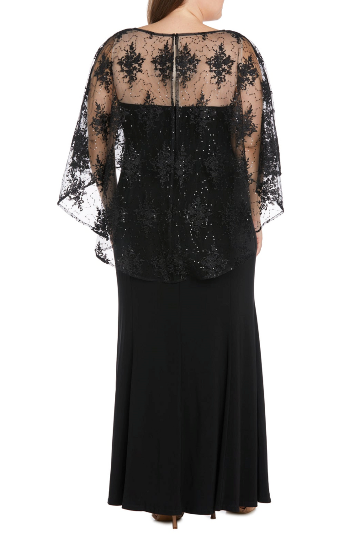 RM Richards Capelet Sleeve Evening Dress PLUS SIZE
