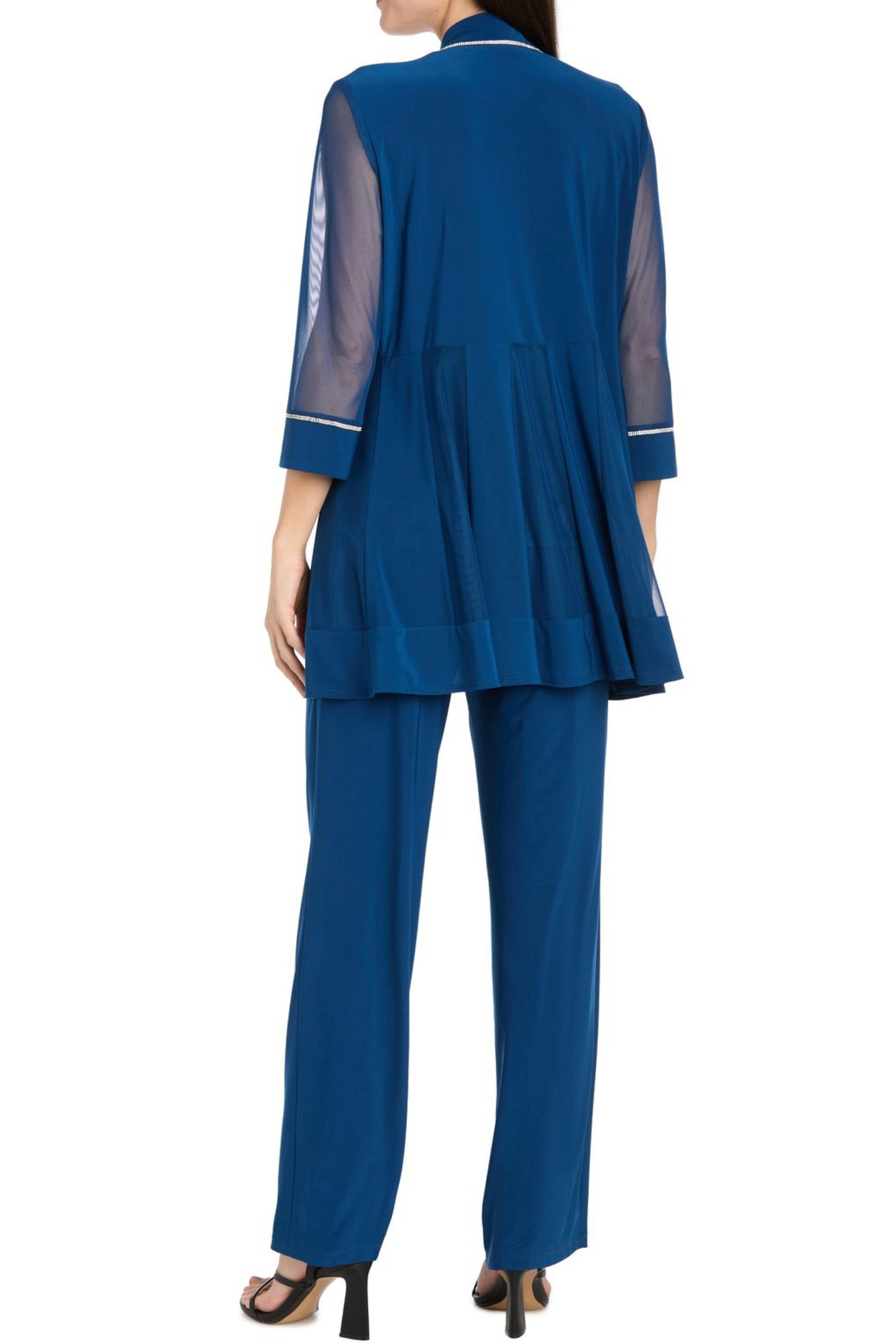 RM Richards Embellished Two-Piece Pants Set