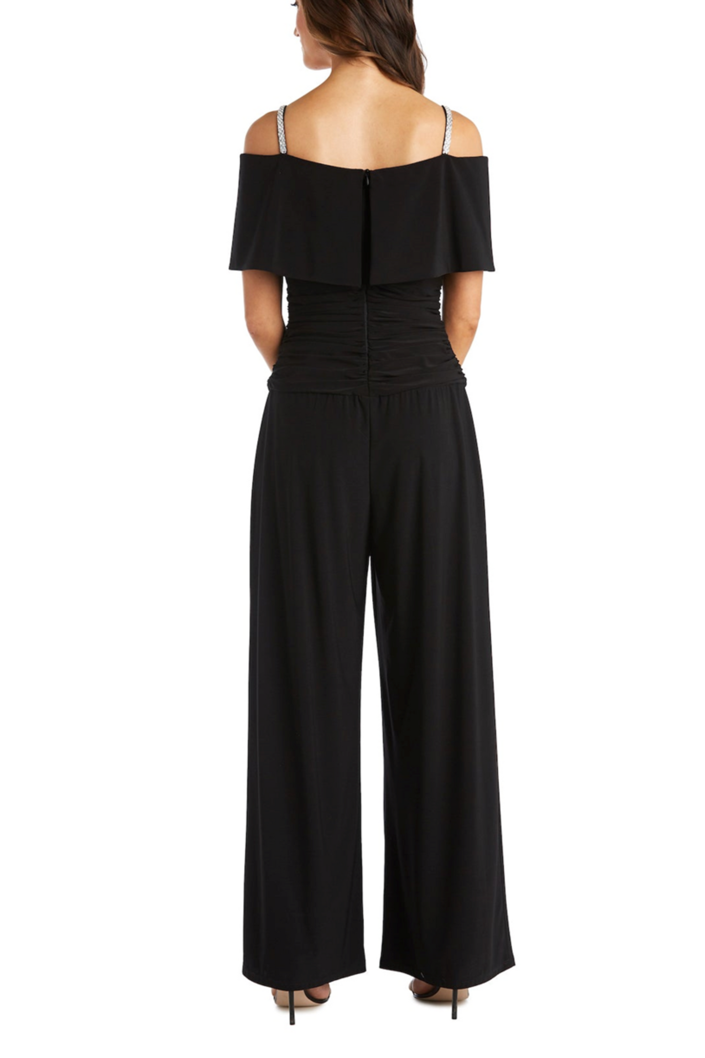 RM Richards Off-the-Shoulder Wide Leg Jumpsuit