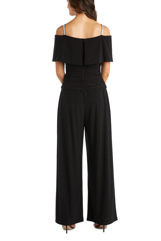 RM Richards Off-the-Shoulder Wide Leg Jumpsuit