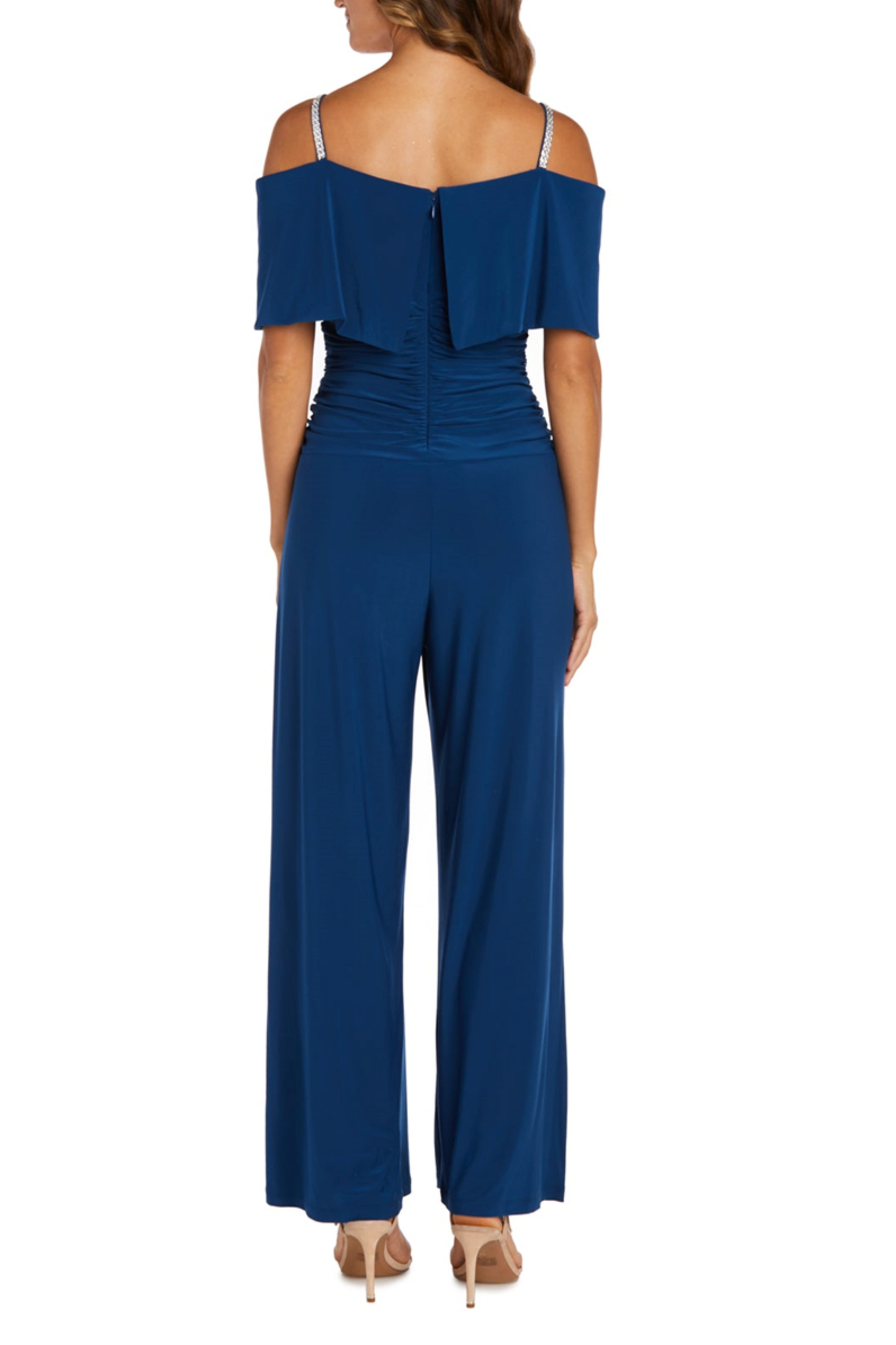 RM Richards Off-the-Shoulder Wide Leg Jumpsuit