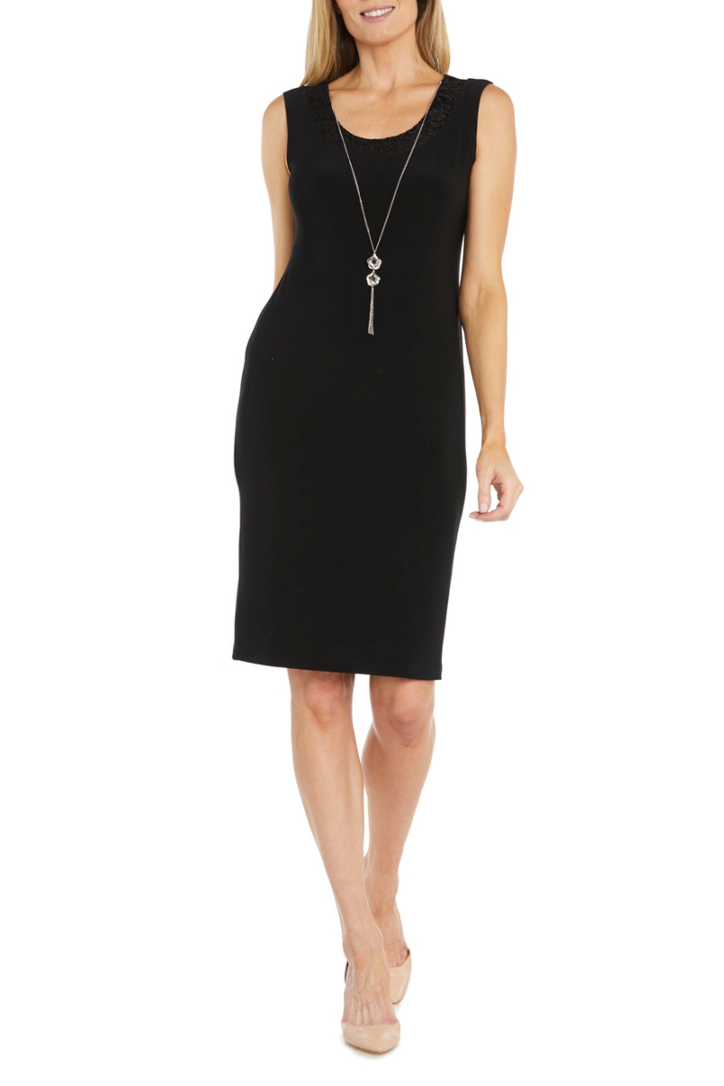 RM Richards 2-Pc Sequined Lace Tiered Jacket Dress