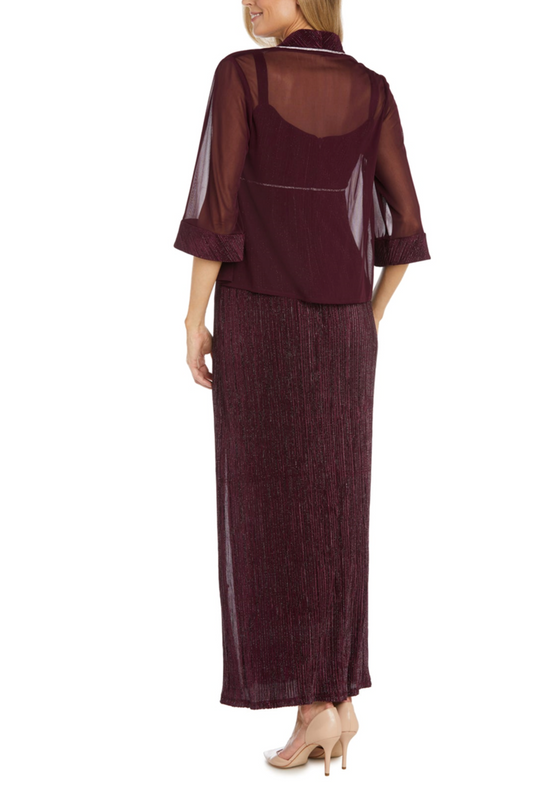 RM Richards Embellished Accordion Jacket Dress