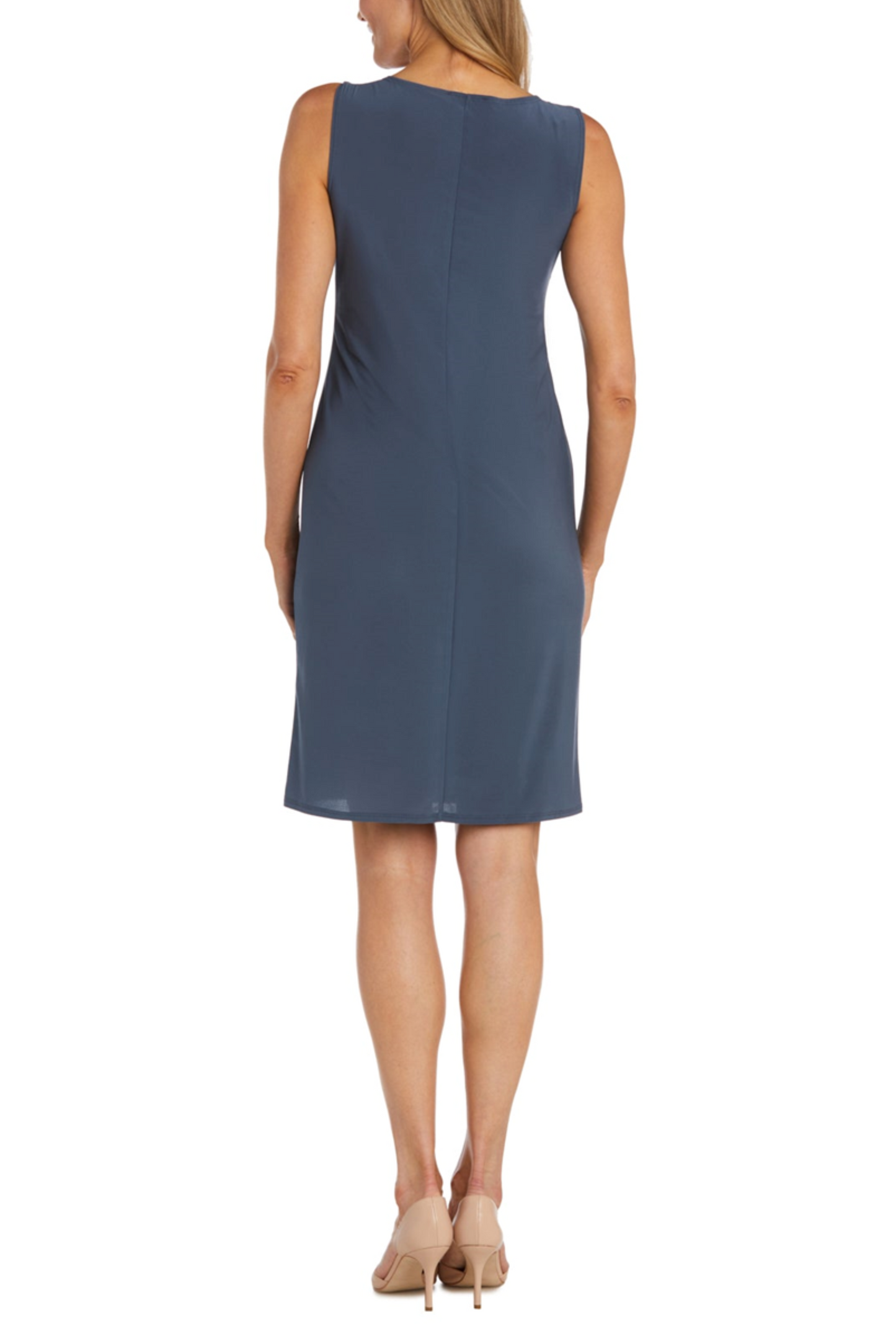 RM Richards 2-Piece Contrast Metallic Jacket Dress