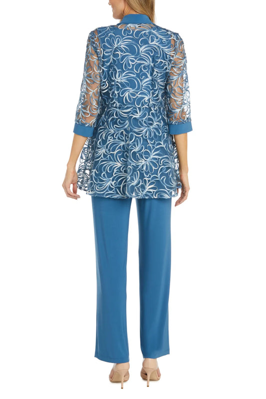 RM Richards Embroidered Mesh 2-Piece Suit Set