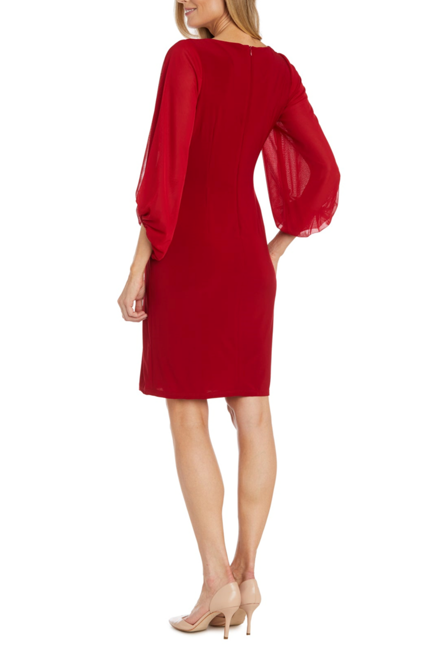 RM Richards 3/4 Sleeve Rhinestone Detail Dress