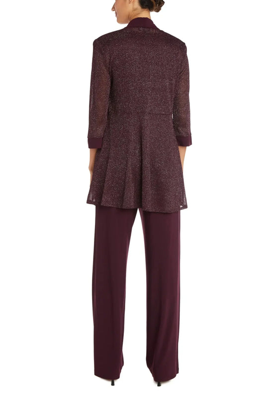 RM Richards Metallic Contrast Jacket & Pants Set