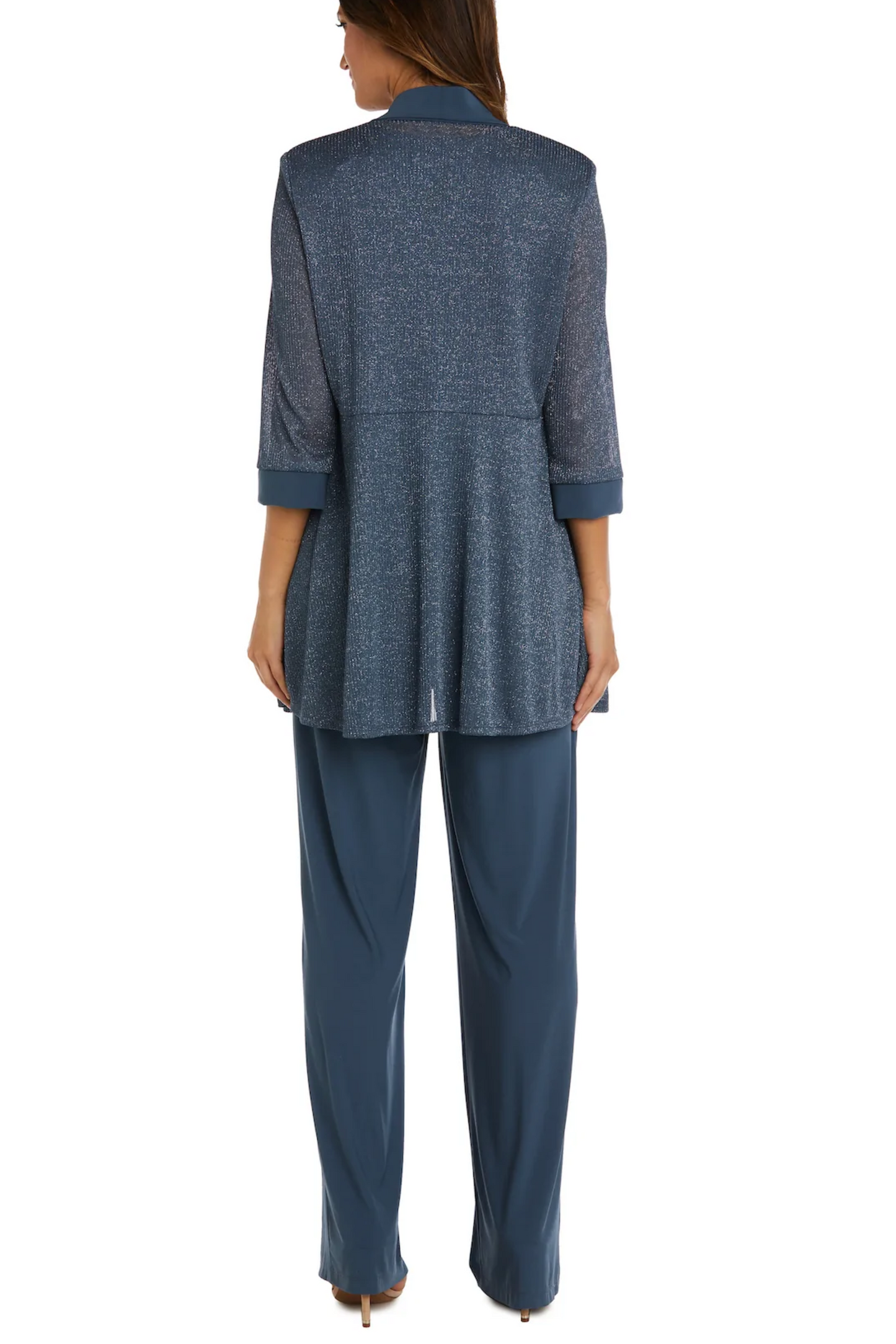 RM Richards Metallic Contrast Jacket & Pants Set