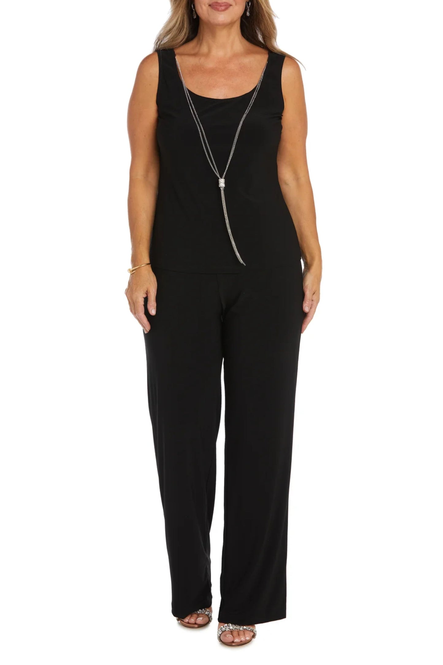 RM Richards 3-Piece Sequined Evening Pants Suit