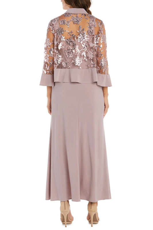 RM Richards 2 Piece Lace Jacket Long Evening Dress