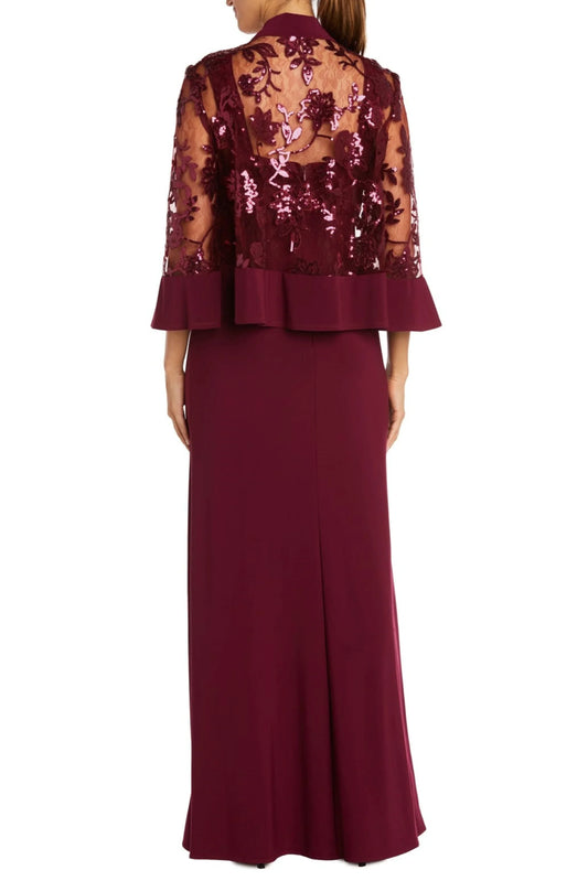 RM Richards 2 Piece Lace Jacket Long Evening Dress