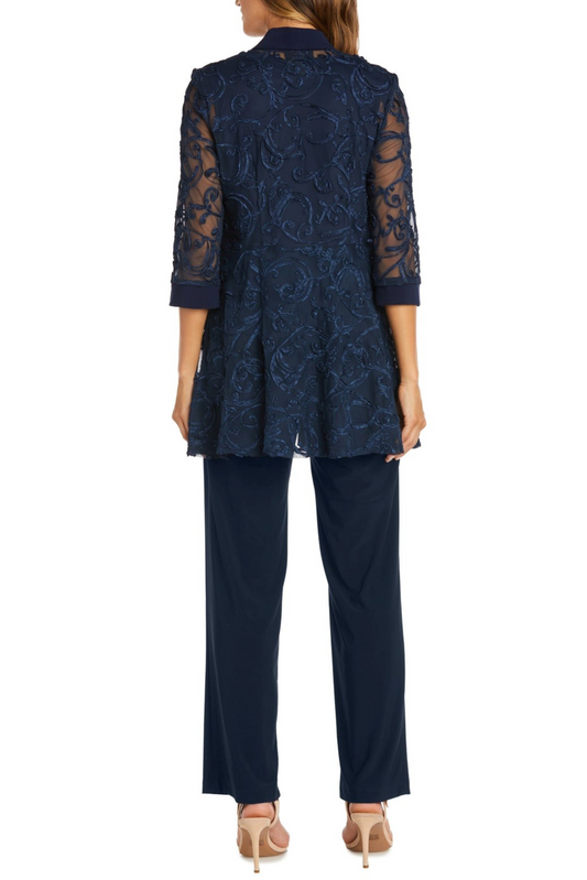 RM Richards Soutache Embroidered 2-Piece Suit