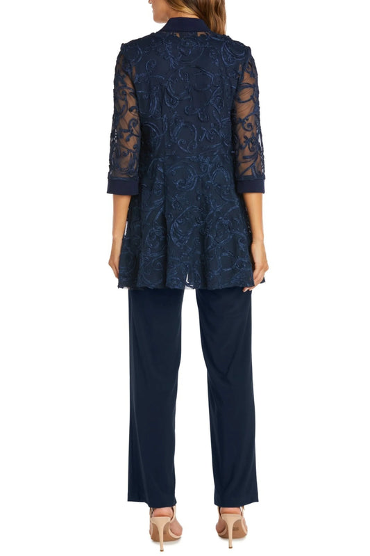 RM Richards Soutache Embroidered 2-Piece Suit