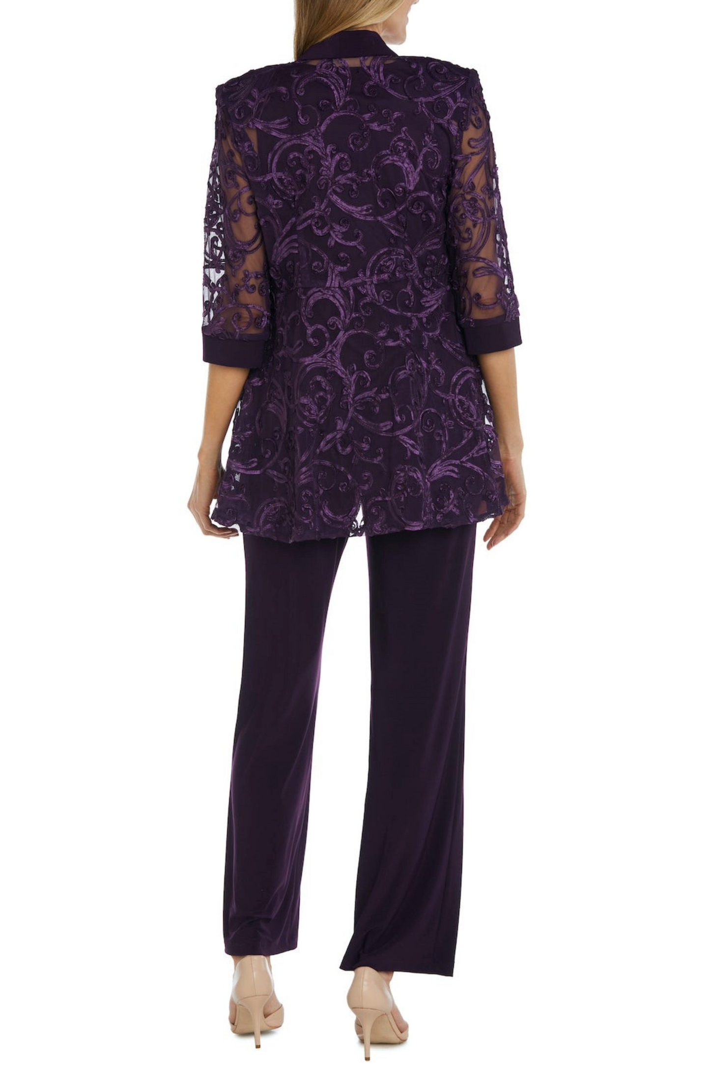 RM Richards Soutache Embroidered 2-Piece Suit