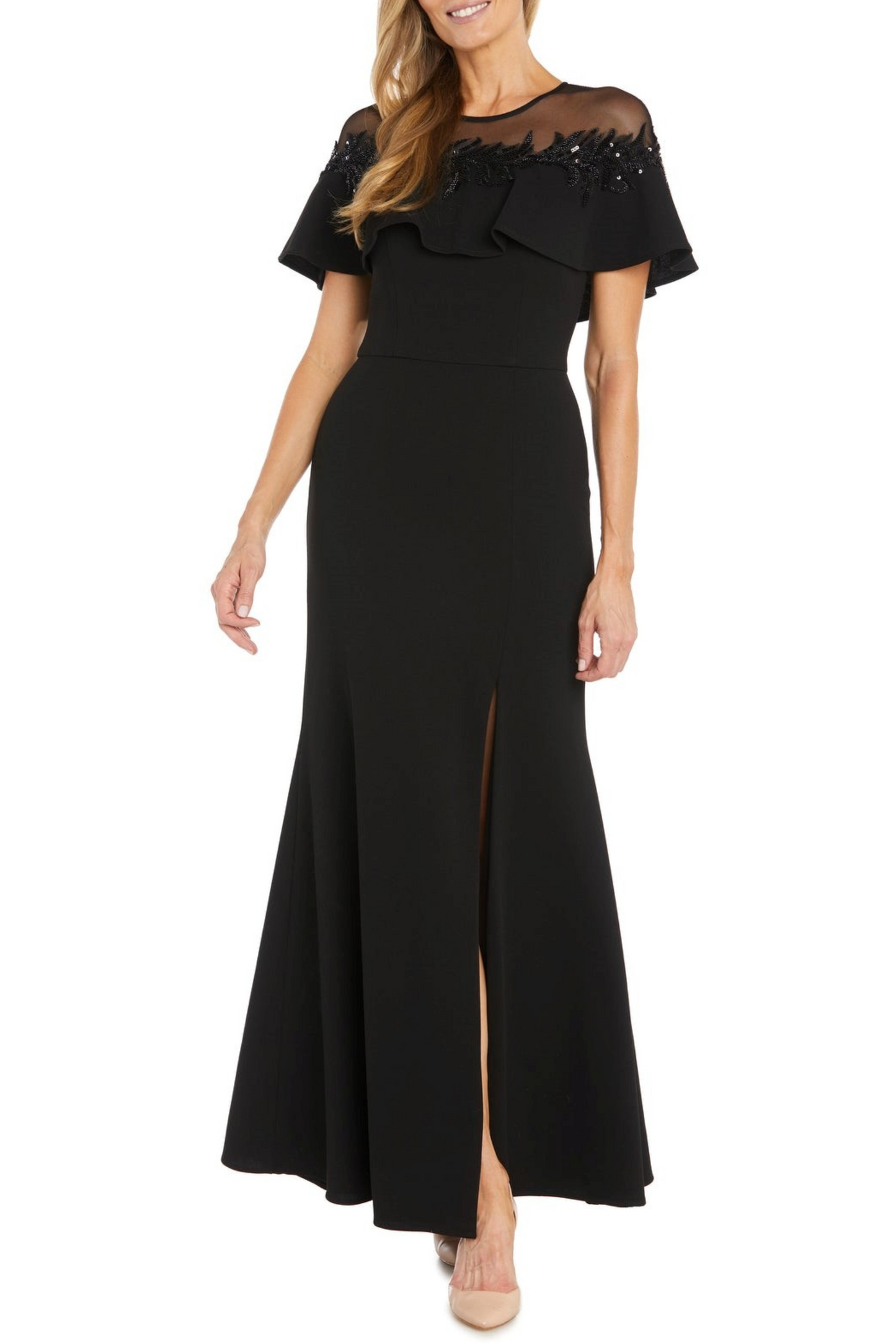 RM Richards Embellished Long Evening Dress