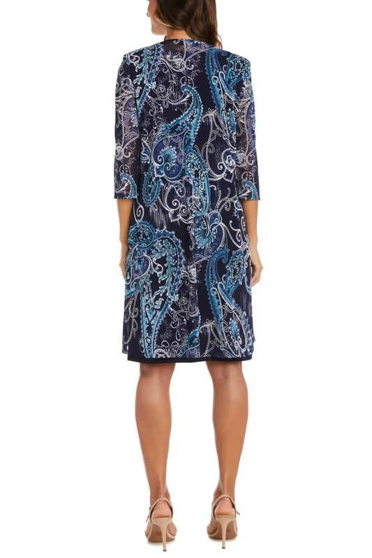 RM Richards 2-Piece Open-Front Jacket Dress