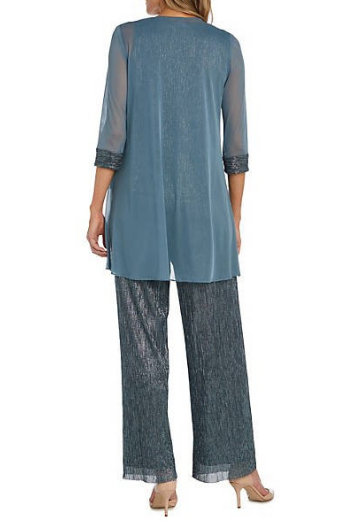 RM Richards 3-Piece Jacket Tank Pants Evening Set