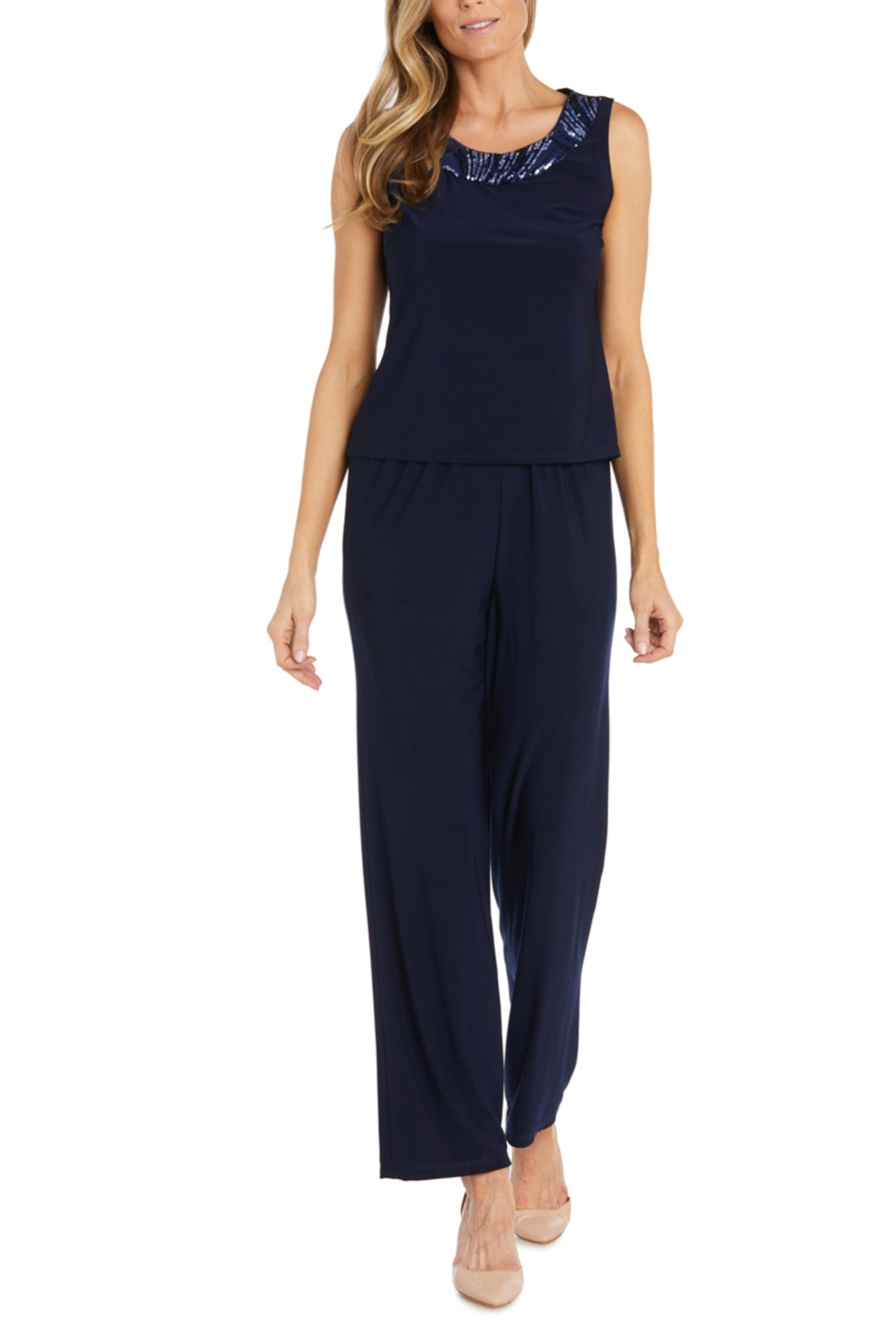 RM Richards 3-Piece Sequined Formal Pants Suit