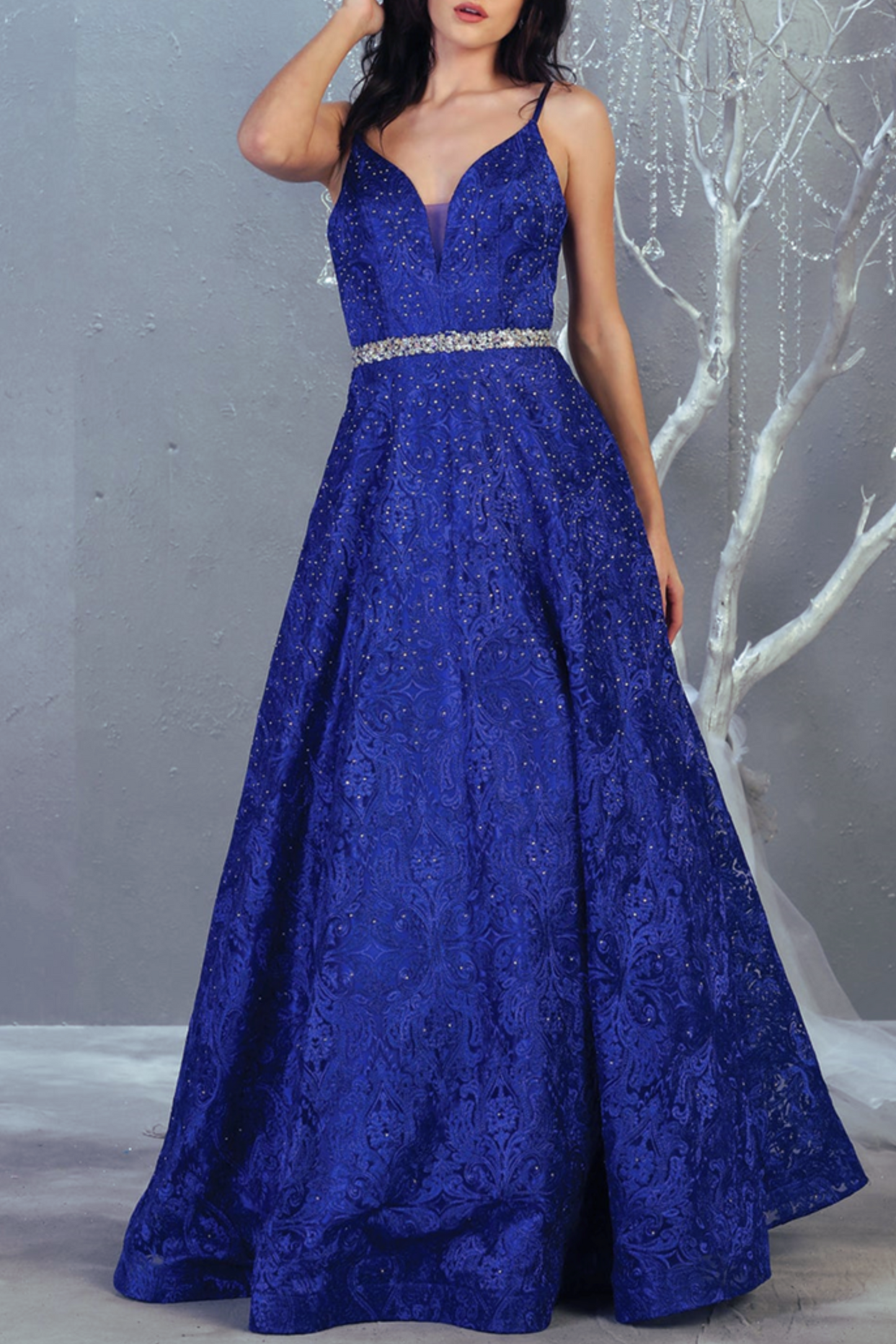 Royal Queen Collection Embellished Evening Gown