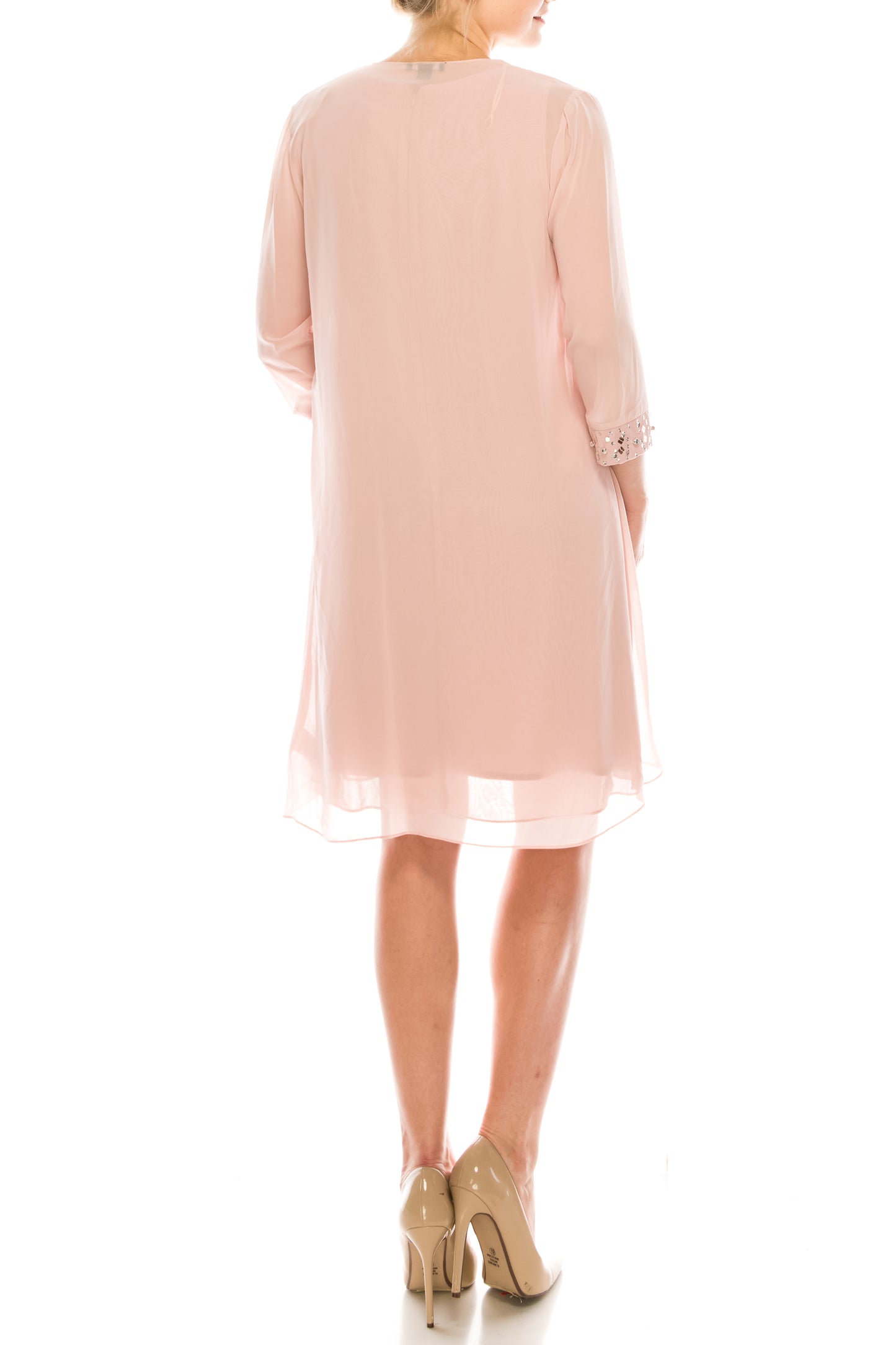 SLNY Embellished 2-Piece Sheer Jacket & Dress