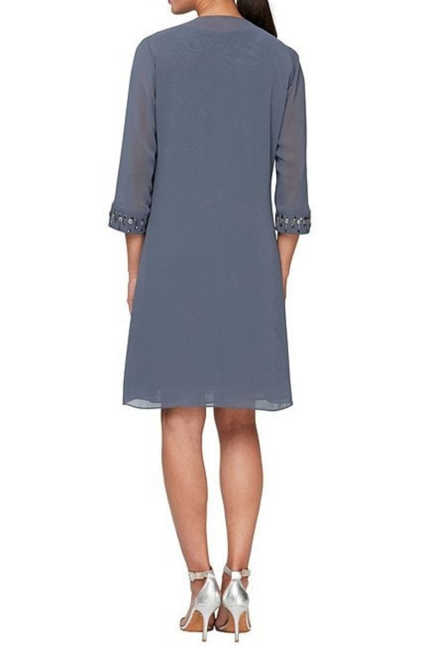 SLNY Embellished 2-Piece Sheer Jacket & Dress