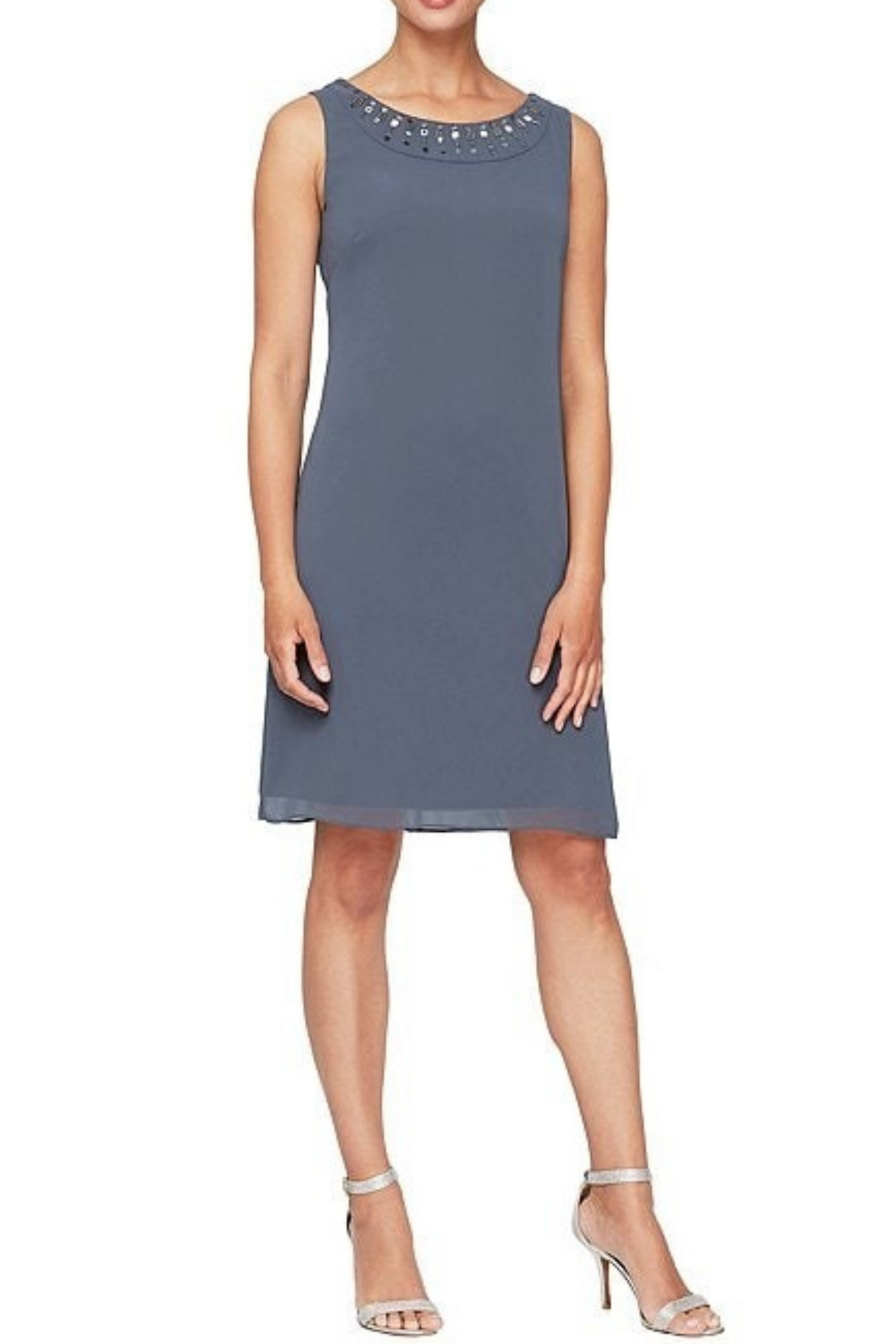 SLNY Embellished 2-Piece Sheer Jacket & Dress