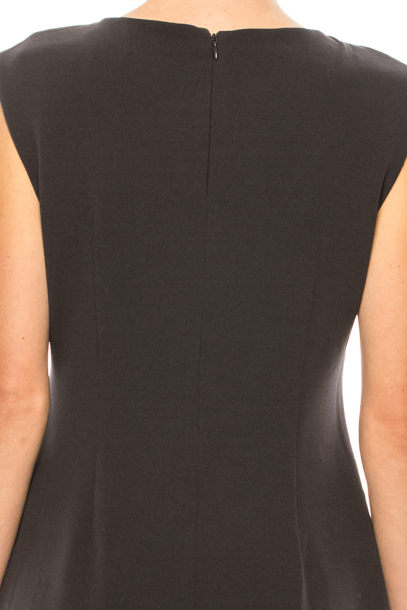 SLNY Sleeveless Evening Sheath Dress (PETITE)