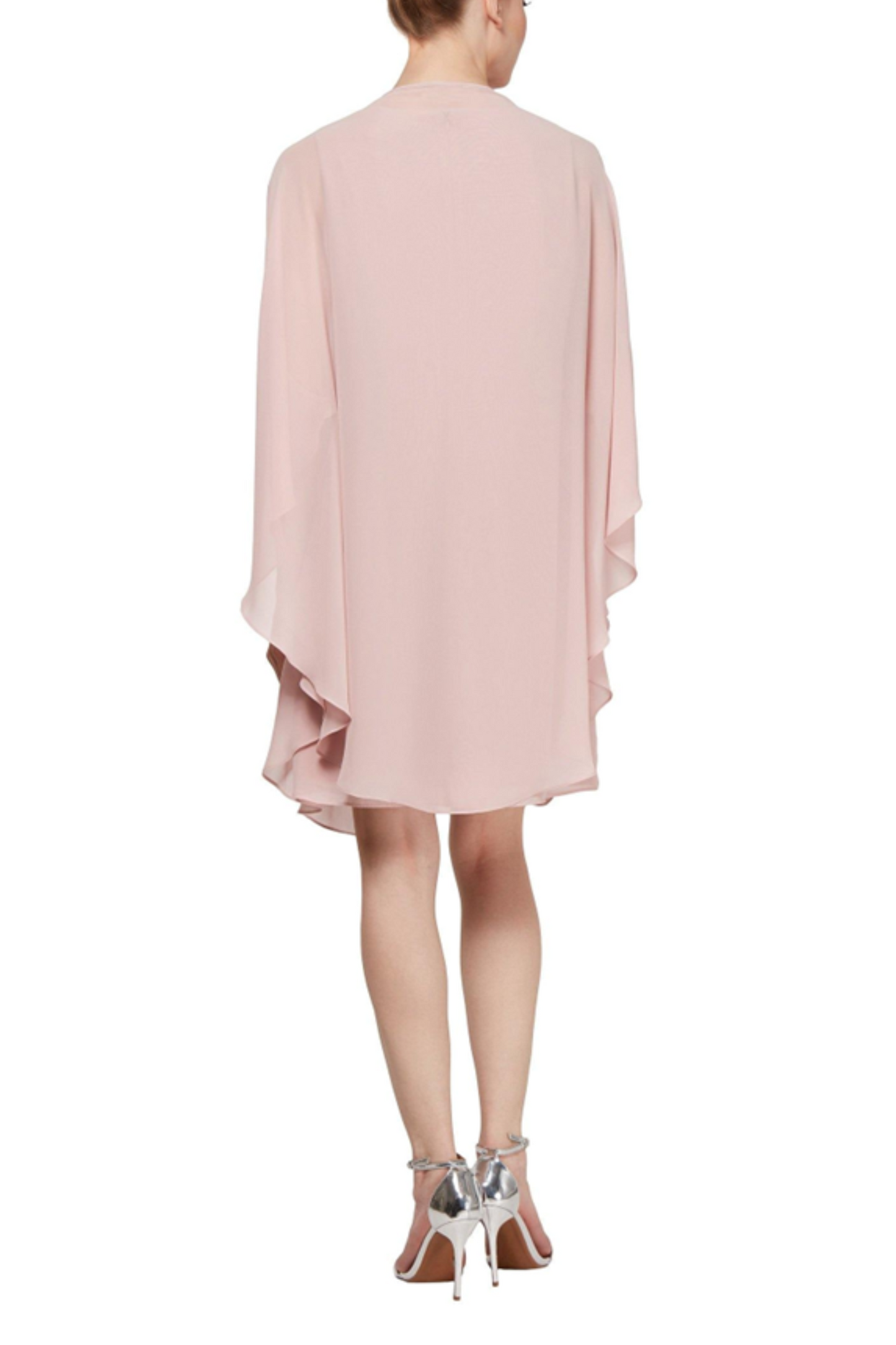 SLNY 2-Pc Embellished Shift Evening Jacket Dress