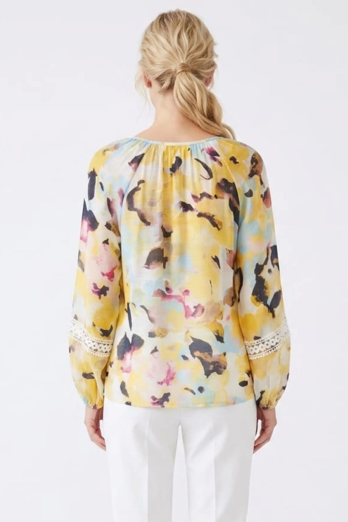 Zac & Rachel Crochet Trim Day Top