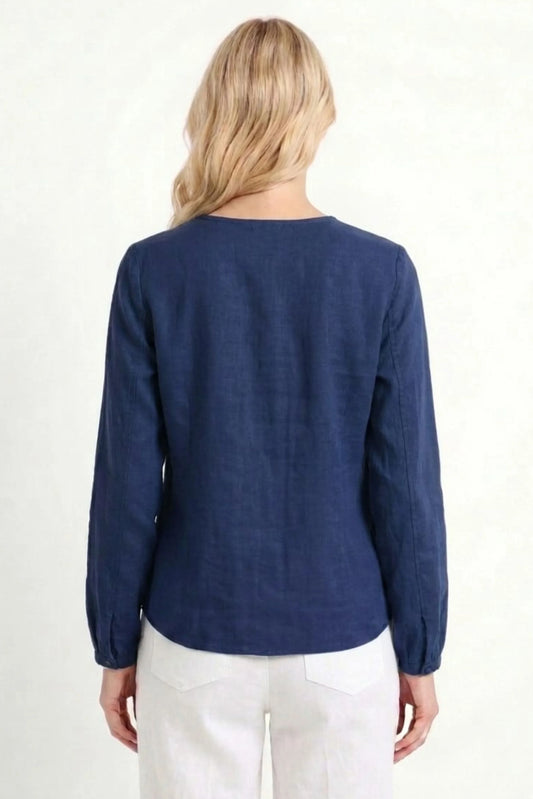 Zac & Rachel Eyelet Embroidered Pintuck Blouse