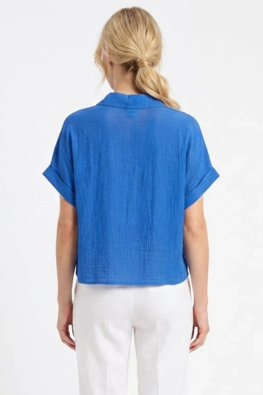 Zac & Rachel Victoria Short Sleeve Button-Down Day Top