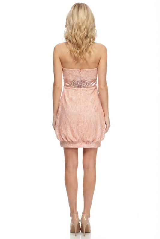 Sue Wong Strapless Beaded Empire Balloon Dress