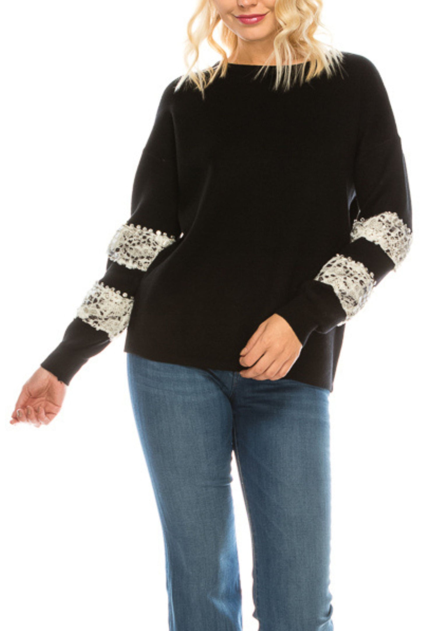 Sioni Rhinestone Faux-Fur Reptile Print Sweater