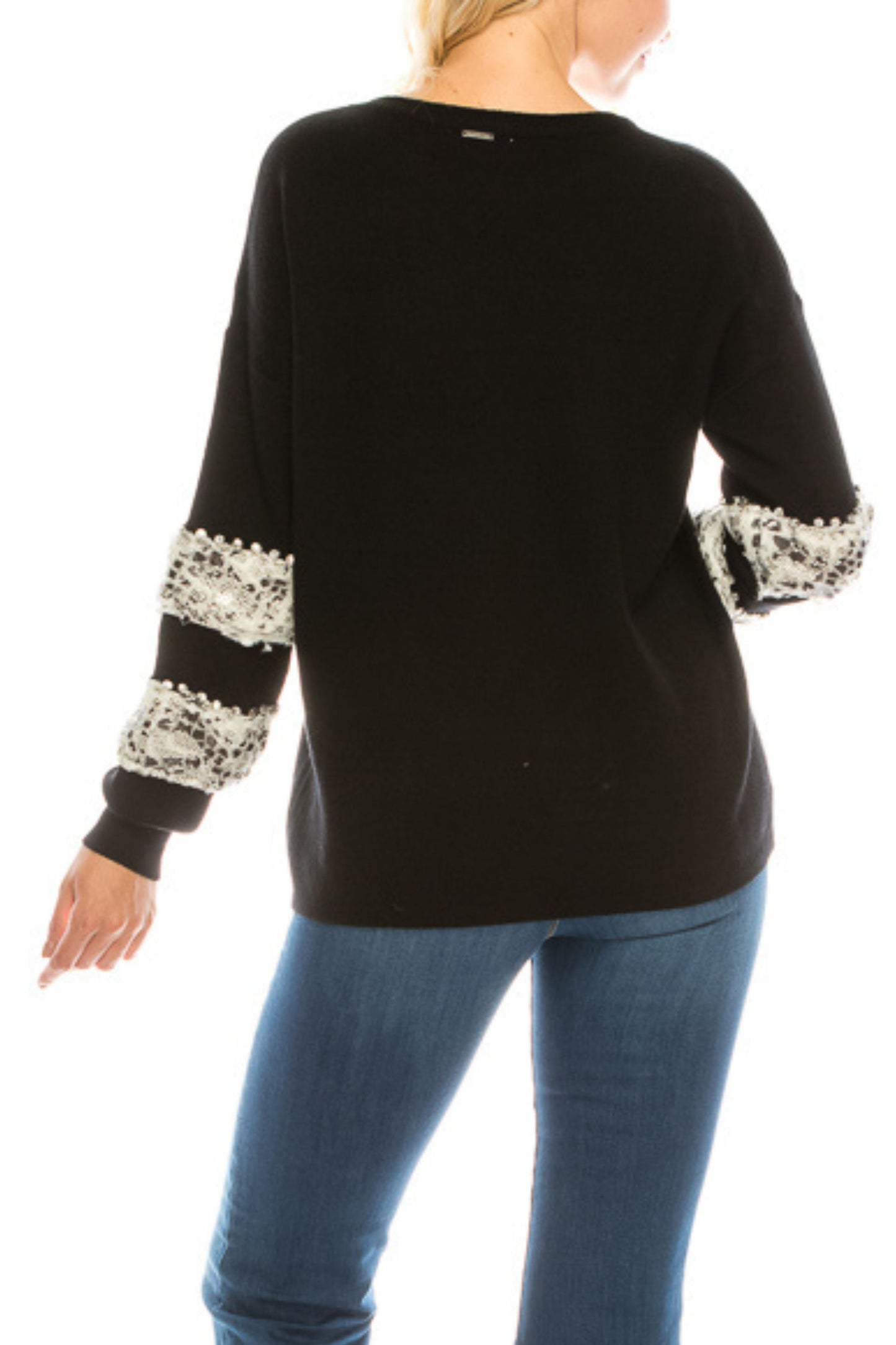 Sioni Rhinestone Faux-Fur Reptile Print Sweater