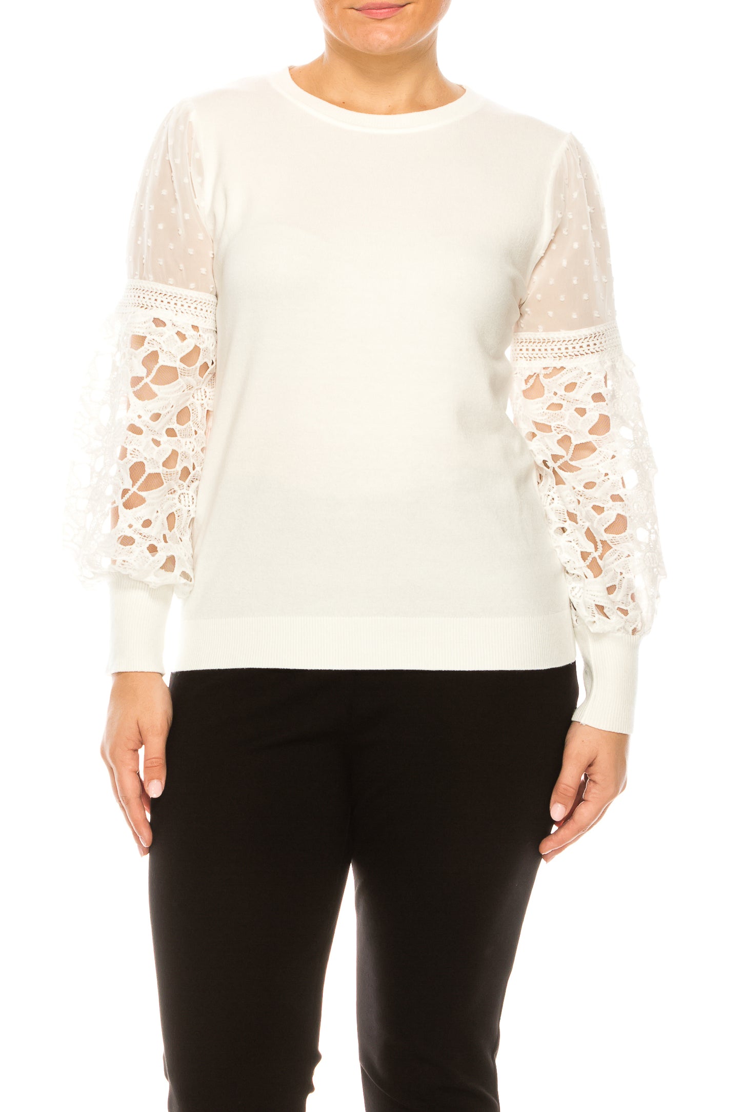 Sioni  Crew Neck Long Sleeve Sweater Top