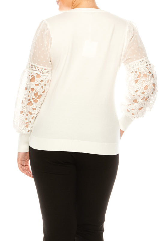 Sioni Crew Neck Long Sleeve Sweater Top