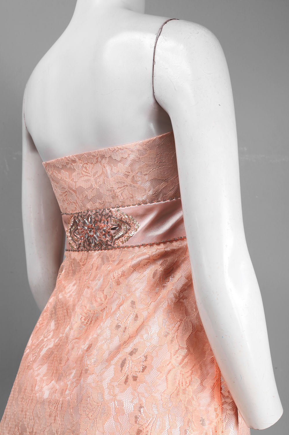 Sue Wong Strapless Beaded Empire Balloon Dress