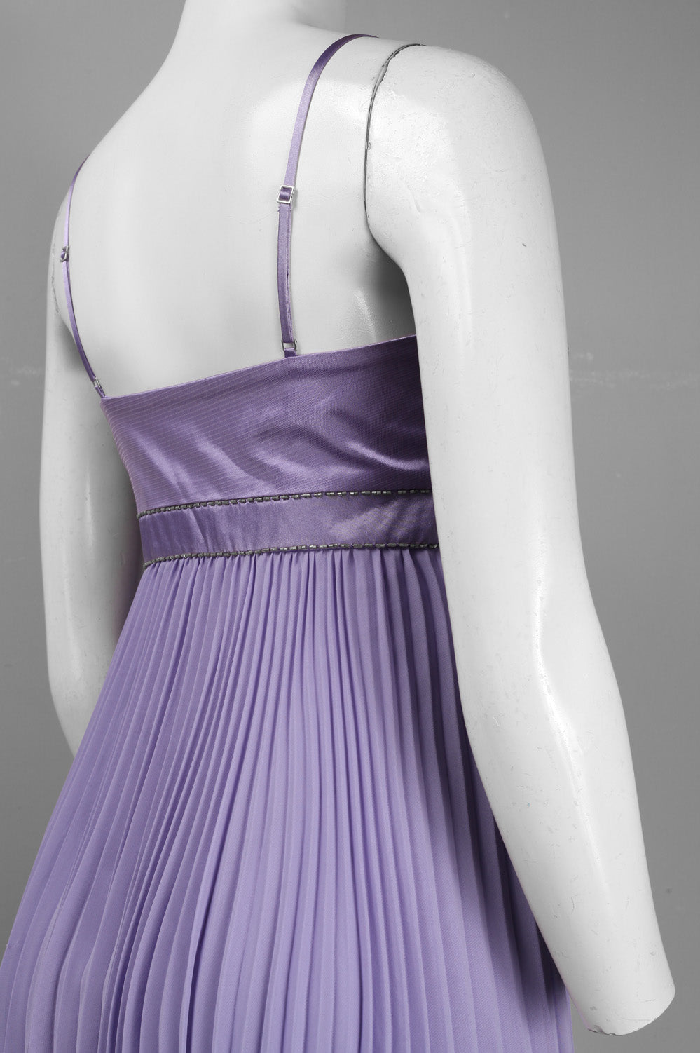 Sue Wong Embellished Accordion Babydoll Dress