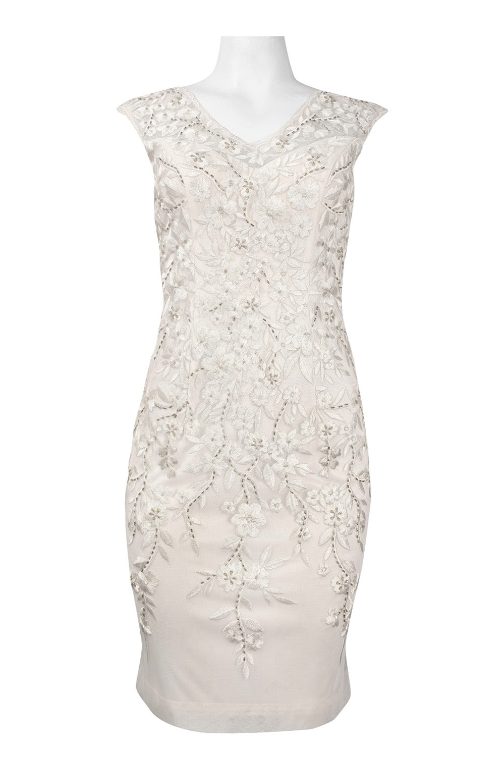 sue wong embroidered dress Sue Wong Halter Multi-Strap Back Embroidered Dress