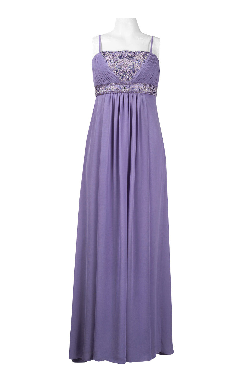 Sue Wong Spaghetti Strap Empire Waist A Line Dress – New Yorker's Apparel Sue Wong Spaghetti Strap Empire Waist A Line Dress – New Yorker's Apparel