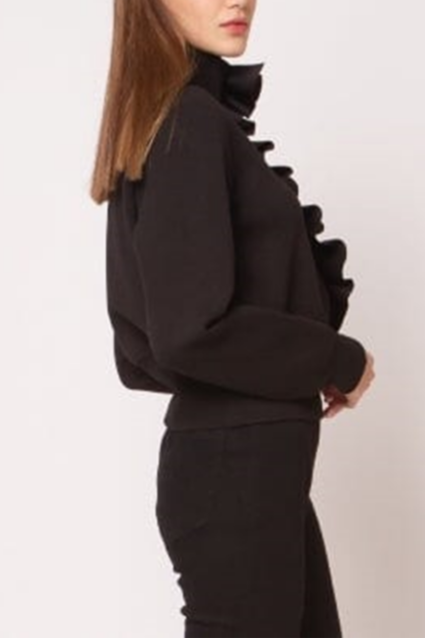 Vivid Asymmetrical Zipper Cropped Jacket
