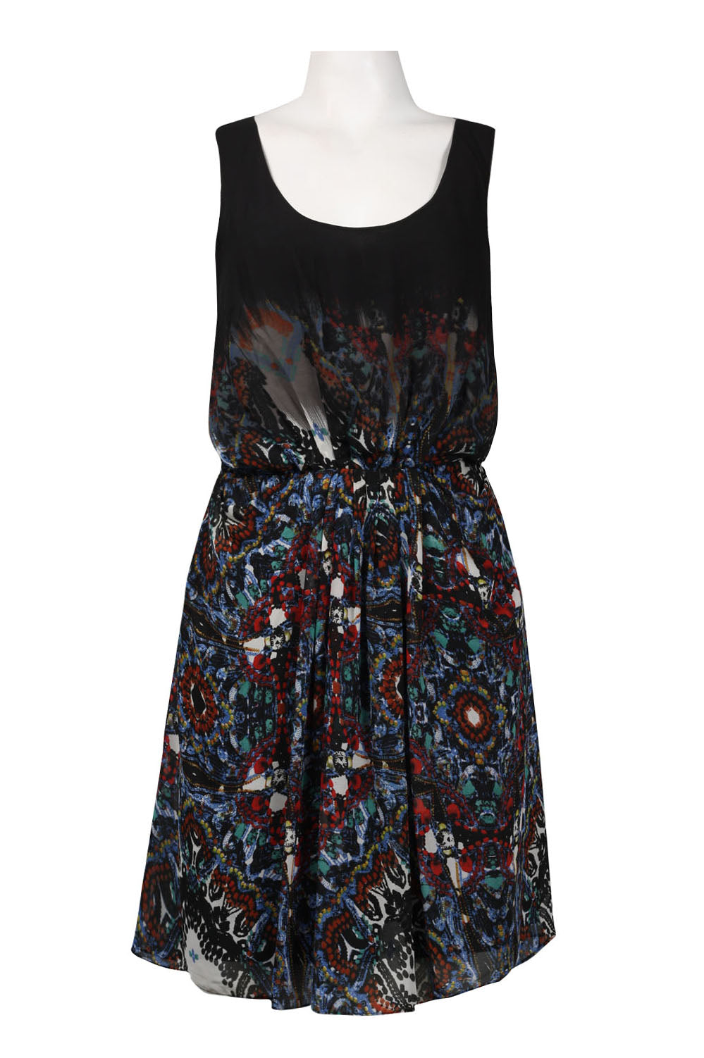 Walter Baker Multi-Print Chiffon Blouson Dress