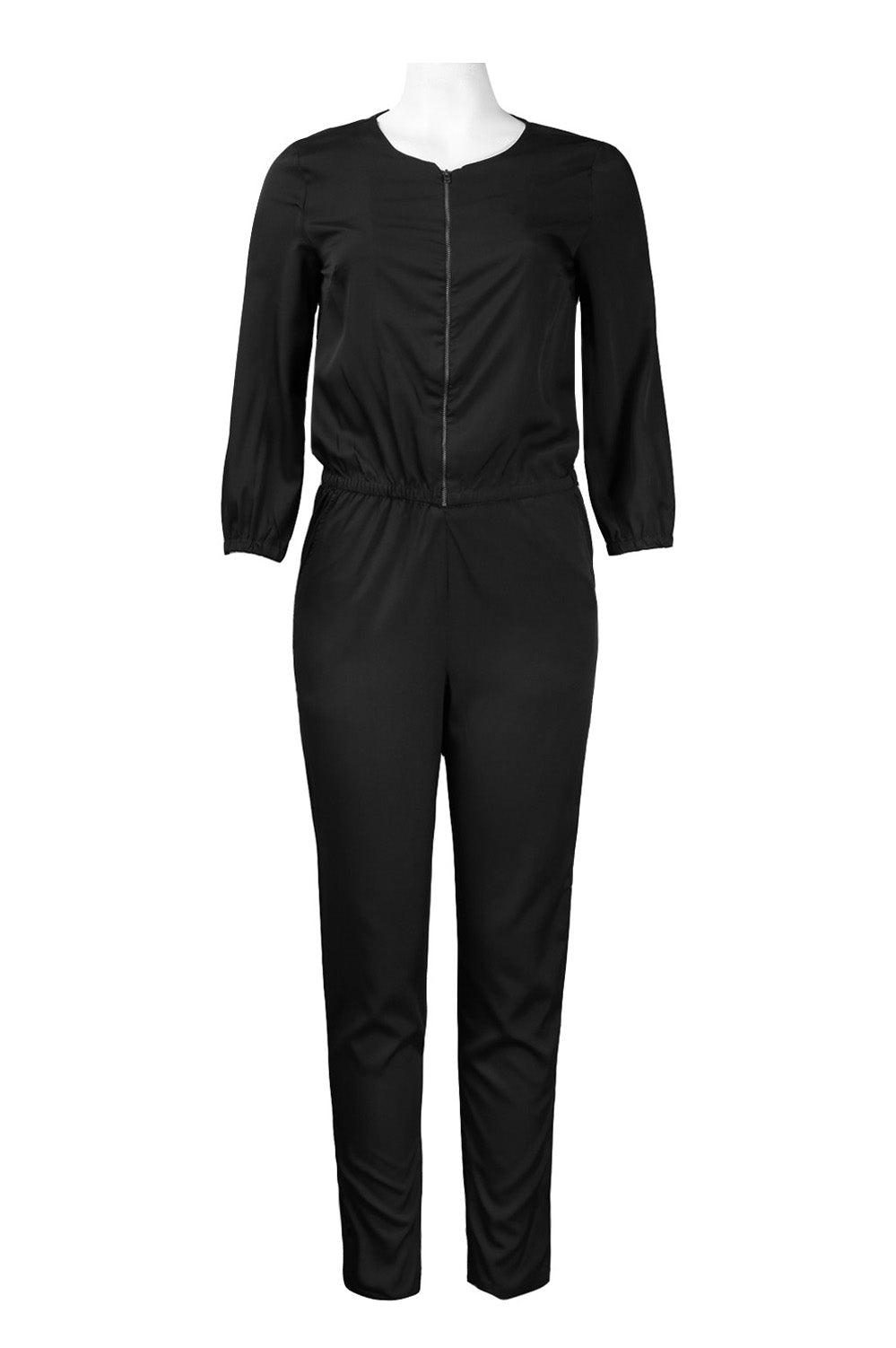Walter Baker 3/4 Sleeve Zippered Front Jumpsuit