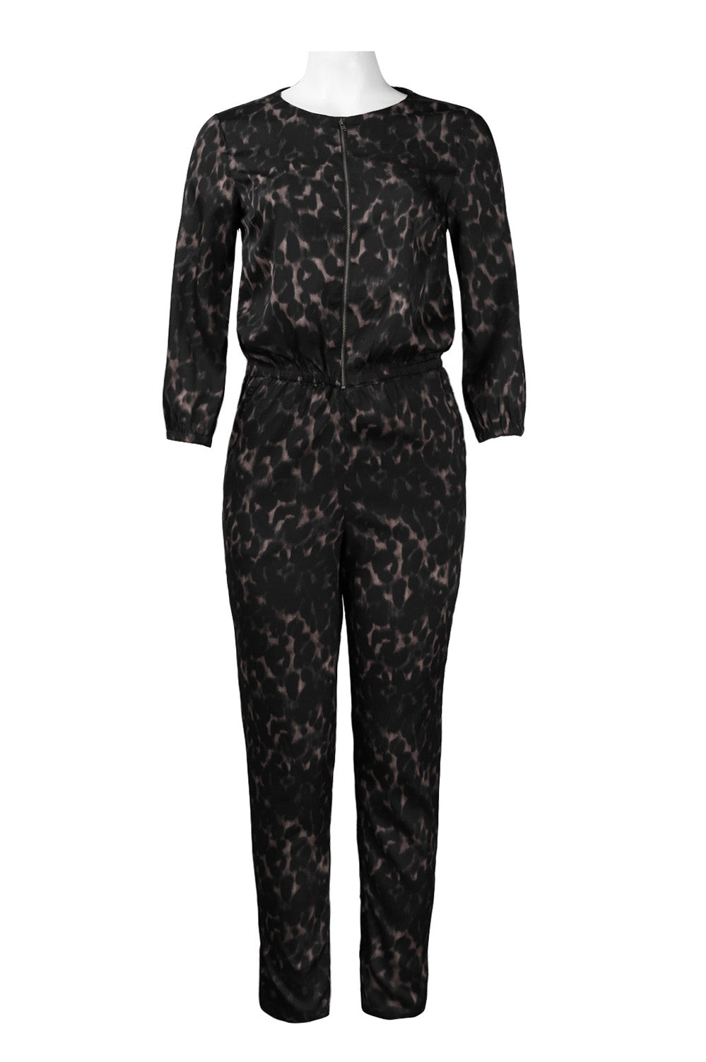 Walter Baker 3/4 Sleeve Zippered Front Jumpsuit