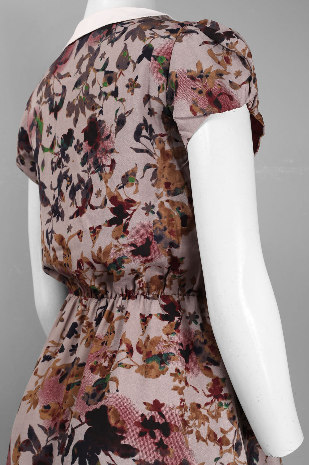 Walter Baker Bowtie Neckline Floral Print Dress