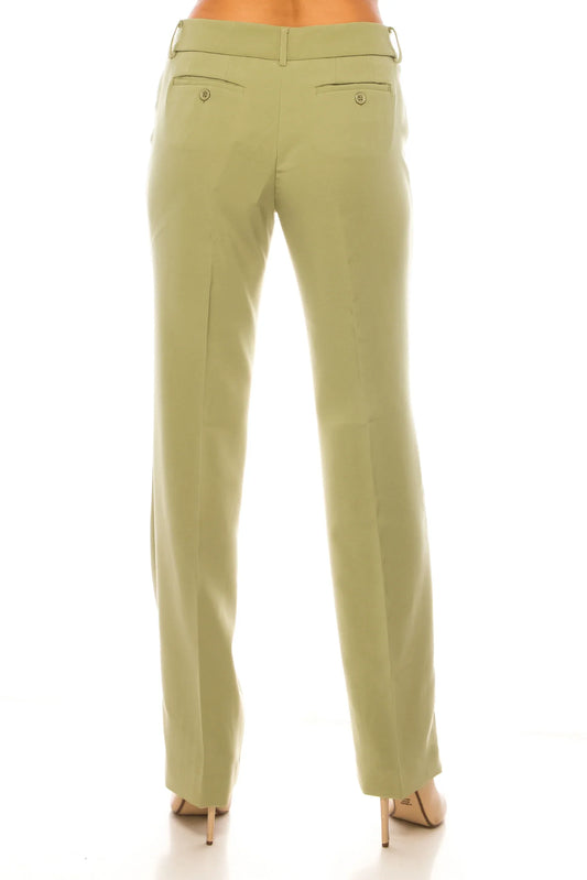 Zac & Rachel Straight Leg Zip Up Pants