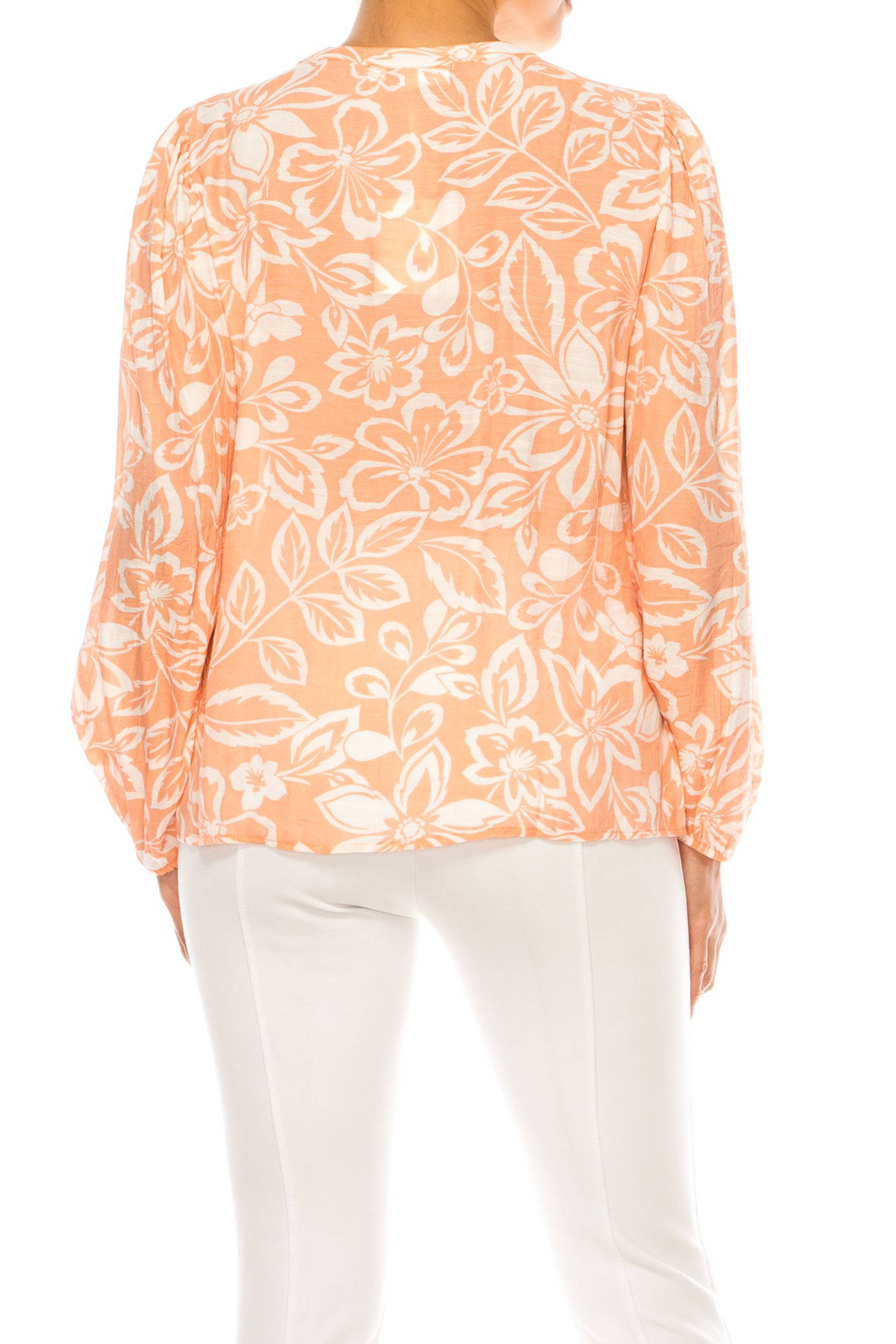 Zac & Rachel Half Button Down Peasant Top